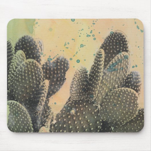 Desert Cactus | Green Splatter Muismat (Voorkant)