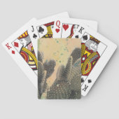 Desert Cactus | Green Splatter Pokerkaarten (Achterkant)