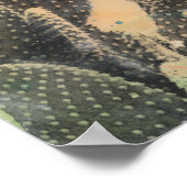 Desert Cactus | Green Splatter Poster (Hoek)