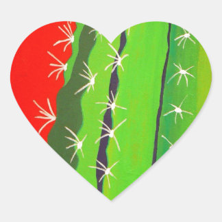 Desert Cactus Hart Sticker