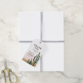 Desert Cactus Hartelijk dank Cadeaulabel (Met Touw)