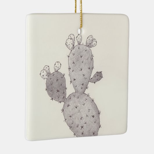 Desert Cactus Keramisch Ornament (Rechts)