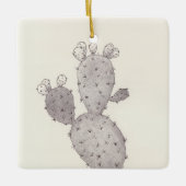 Desert Cactus Keramisch Ornament (Voorkant)