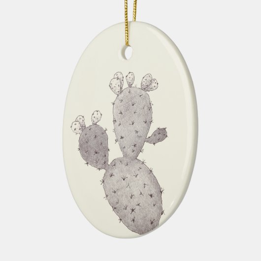 Desert Cactus Keramisch Ornament (Links)