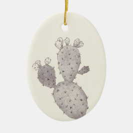 Desert Cactus Keramisch Ornament