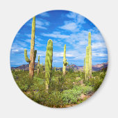 Desert cactus landscape, Arizona Magneet (Voorkant)