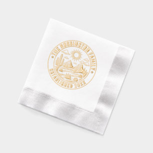 Desert Cactus Landschap #2S Familienaam Datum ESTD Folie Servetten