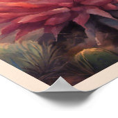 Desert Cactus Mountain Sunrise dramatische verklar Poster (Hoek)