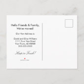 Desert Cactus New Address Moving Aankondigingskaart (Achterkant)