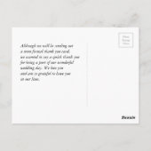 Desert Cactus Saguaro Huwelijksreis Dank u Briefkaart (Achterkant)