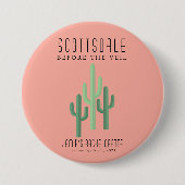 Desert Cactus Scottsdale Bachelorette Button (Voorkant)