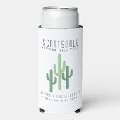 Desert Cactus Scottsdale Bachelorette Koelbox Seltzer Blikjeskoeler (Seltzer Voorkant)