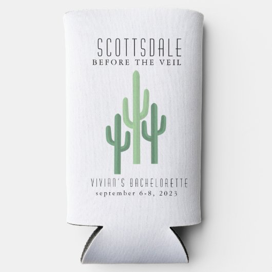 Desert Cactus Scottsdale Bachelorette Koelbox Seltzer Blikjeskoeler (Voorkant)