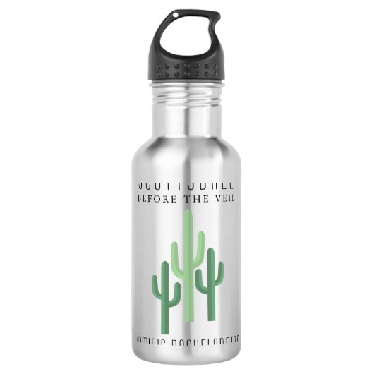 Desert Cactus Scottsdale Bachelorette Waterfles (Voorkant)