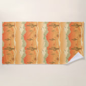 Desert Cactus Southwest Design Beach Towel Strandlaken (Voorkant)