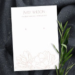 DESERT CACTUS SUCCULENT BLUSH PINK EARRING DISPLAY VISITEKAARTJE<br><div class="desc">Als je nog meer aanpassingen nodig hebt,  kun je me vrij op yellowfebstudio@gmail.com berichten.</div>