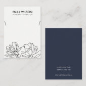 DESERT CACTUS SUCCULENT FOLIAGE KETTING DISPLAY VISITEKAARTJE (Voorkant / Achterkant)