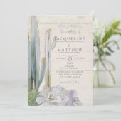 Desert Cactus Succulent Modern Typography Script Kaart (Staand voorkant)