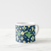 Desert Cactus & Succulent Pattern Espresso Kop (Voorkant rechts)