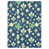 Desert Cactus & Succulent Pattern Klembord (Achterkant)