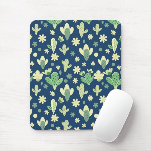 Desert Cactus & Succulent Pattern Muismat (Met muis)