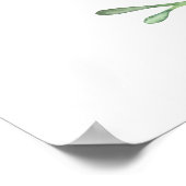 Desert Cactus Succulenten Bruiloft Welkom Poster (Hoek)