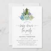 Desert Cactus Succulents Baby shower Tea Party Kaart (Voorkant)