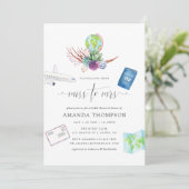 Desert Cactus Succulents Miss to Mrs Vrijgezellenf Kaart (Staand voorkant)