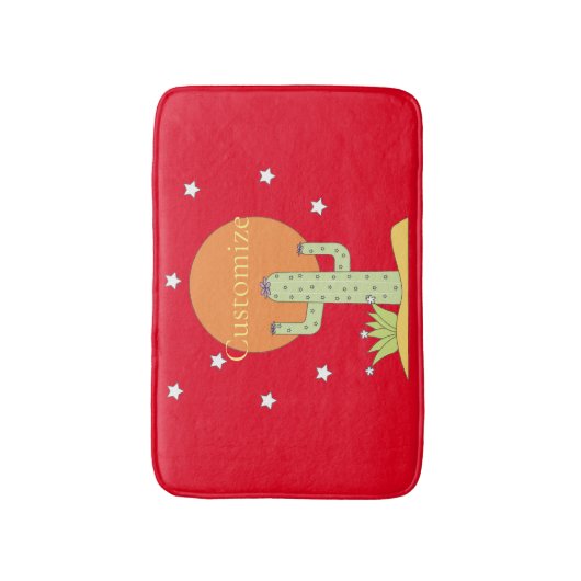 Desert Cactus Sun Thunder_Cove Badmat (Voorkant Verticaal)