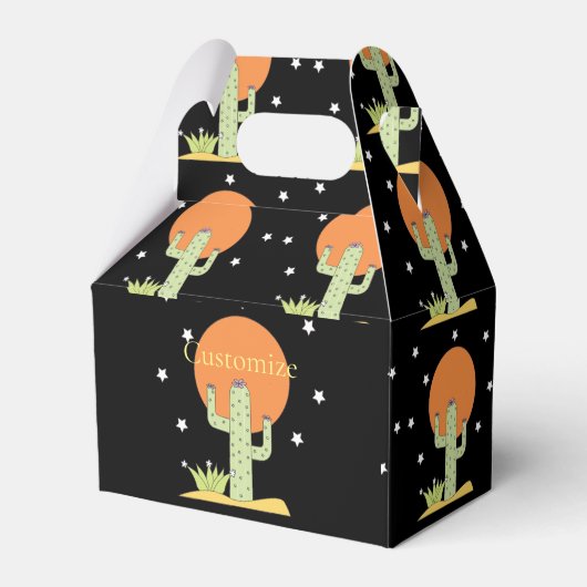 Desert Cactus Sun Thunder_Cove Bedankdoosjes (Voorkant Zijde)