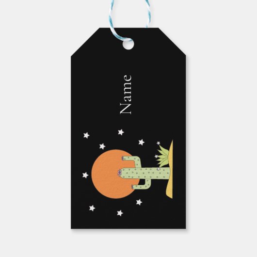 Desert Cactus Sun Thunder_Cove Cadeaulabel (Achterkant)