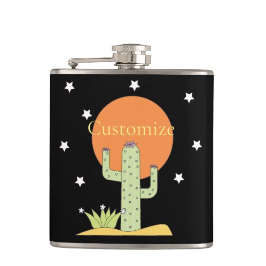 Desert Cactus Sun Thunder_Cove Heupfles (Voorkant)