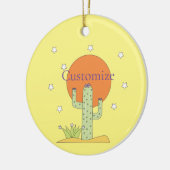 Desert Cactus Sun Thunder_Cove Keramisch Ornament (Links)