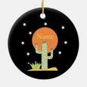 Desert Cactus Sun Thunder_Cove Keramisch Ornament (Achterkant)
