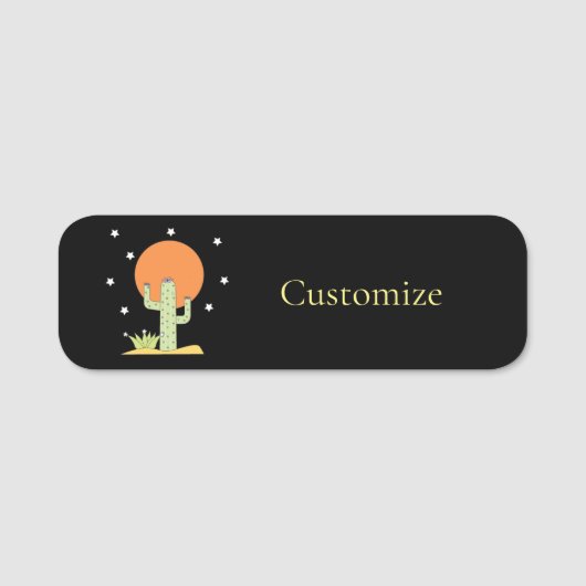 Desert Cactus Sun Thunder_Cove Naamplaatje (Voorkant)
