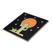 Desert Cactus Sun Thunder_Cove Tegeltje (Zijkant)