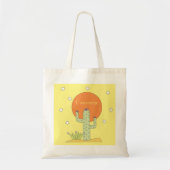 Desert Cactus Sun Thunder_Cove Tote Bag (Voorkant)