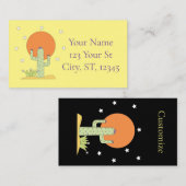 Desert Cactus Sun Thunder_Cove Visitekaartje (Voorkant / Achterkant)