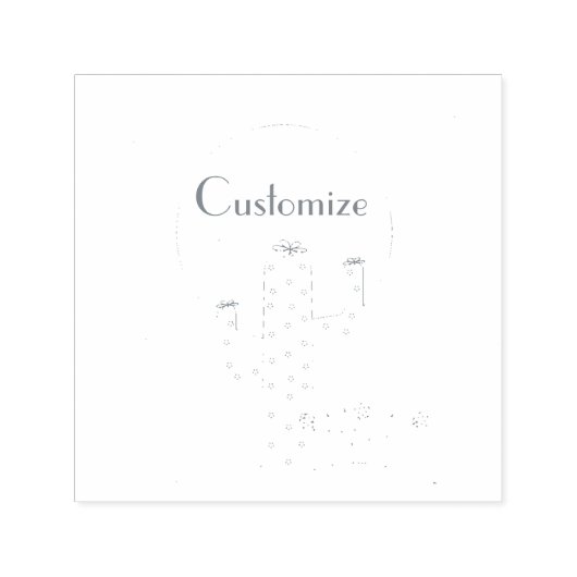 Desert Cactus Sun Thunder_Cove Zelfinktende Stempel (Design)