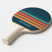 Desert Cactus Sunrise Across Striping with Name Tafeltennisbatje (Voorkant Gekanteld)