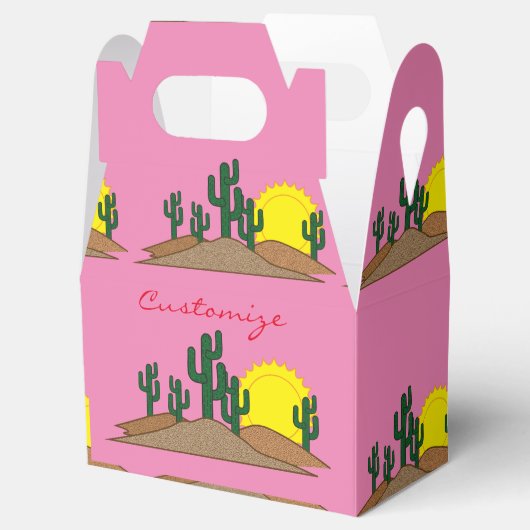 Desert Cactus Sunset Thunder_Cove Bedankdoosjes (Geopend)