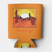 Desert Cactus Sunset Thunder_Cove Blikjeskoeler (Voorkant)