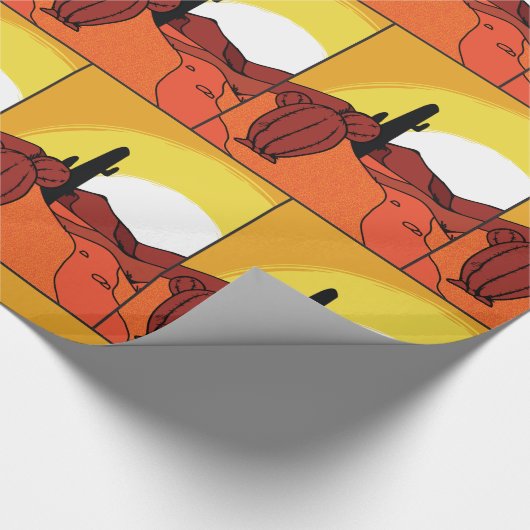 Desert Cactus Sunset Thunder_Cove Cadeaupapier (Hoek)