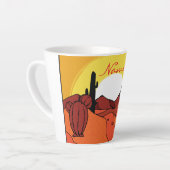 Desert Cactus Sunset Thunder_Cove Latte Mok (Linkerhoek)