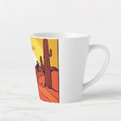 Desert Cactus Sunset Thunder_Cove Latte Mok (Rechts)