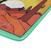 Desert Cactus Sunset Thunder_Cove Snijplank (Hoek)