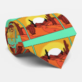 Desert Cactus Sunset Thunder_Cove Stropdas (Opgerold)