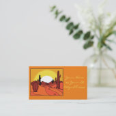Desert Cactus Sunset Thunder_Cove Visitekaartje (Staand voorkant)