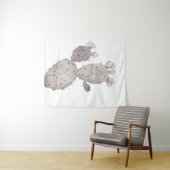 Desert Cactus Tapestry Wandkleed (In Situ (horizontaal))