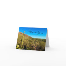 Desert Cactus Thank You Card